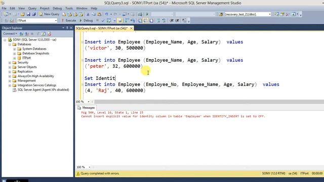 Identity column in SQL Server - Part 34 Tamil смотреть онлайн