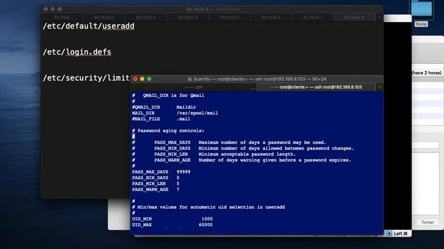 Valores preestablecidos para cuentas de usuarios - RedHat / Rocky Linux / Alma Linux / Oracle Linux смотреть онлайн