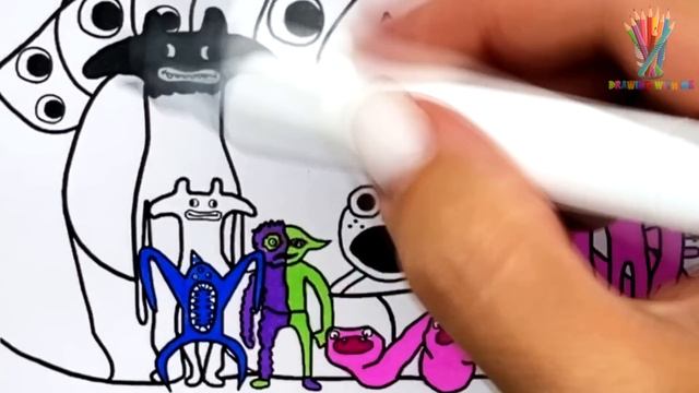 Garten of Banban 4 Coloring Pages from NEW THIRD Teaser Trailer / COLOR All NEW MONSTERS / NCS MUSI смотреть онлайн