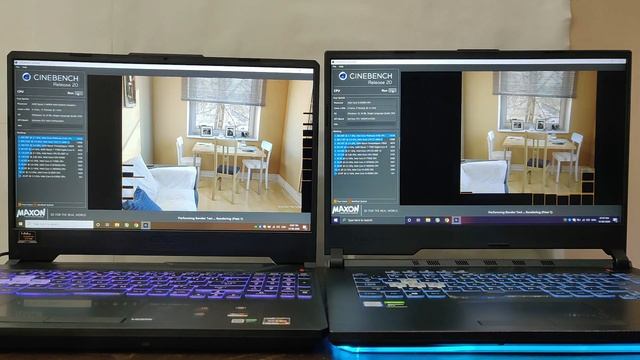 Ryzen 5 4600H vs I5 9300H - Cinebench Score Test - Asus Tuf A15 vs Asus Rog Strix G ? смотреть онлайн