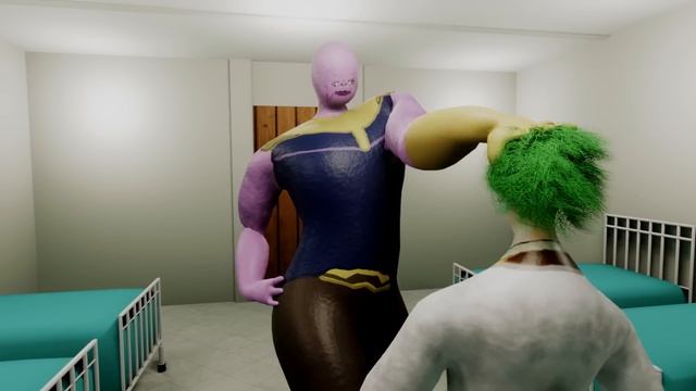 Joker Drops Thanos at Hospital смотреть онлайн