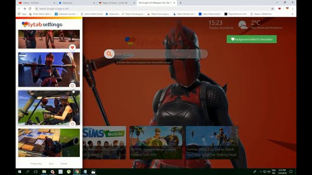 Red Knight HD Wallpaper New Tab Theme смотреть онлайн