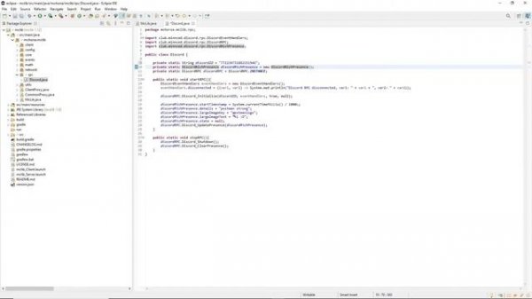 how to add a discord rpc to an eclipse project 0_0