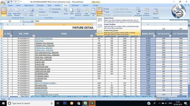 How to Freeze Columns & Rows by Freeze Panes in Excel смотреть онлайн