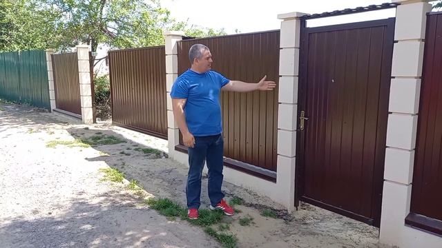 Забор "Модерн". Автоматические ворота. Калитка. смотреть онлайн