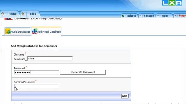 How to create a MySQL database in Lxadmin - LXAdmin Tutorials смотреть онлайн