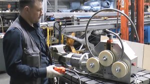 Гибка трубы 22 мм в кольцо на 3-х роликовом электрическом трубогибе JUNIOR