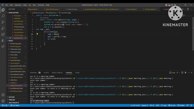 Palindrome in java (जावा में पैलिंड्रोम नंबर क्या है?) смотреть онлайн