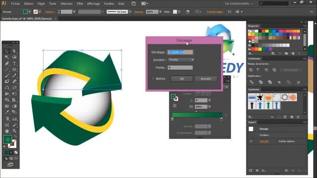 Как сделать дизайн логотипа В Illustrator CS6 - Speedy Логотип смотреть онлайн