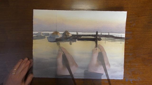 Painting Reflections in Watercolor - Three Easy Steps смотреть онлайн