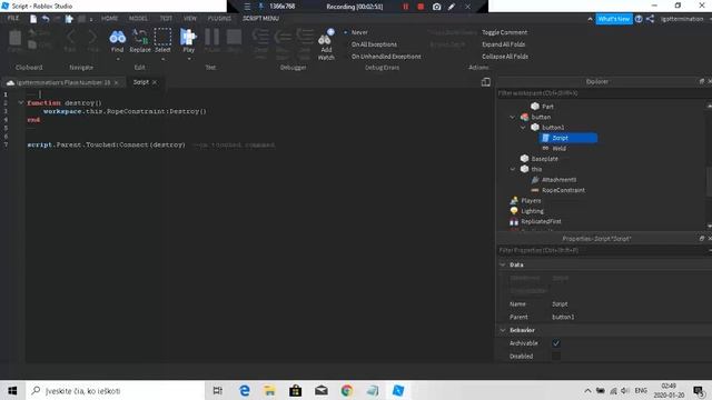 Roblox Studio Tutorial [OnTouched Event] смотреть онлайн
