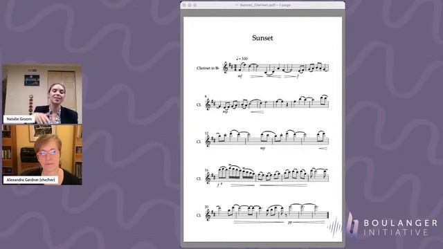 Virtual Solo Instrument Workshop with Alexandra Gardner (Clarinet) смотреть онлайн