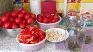 Безумно вкусные маринованные помидоры с болгарским перцем! Подробный рецепт.