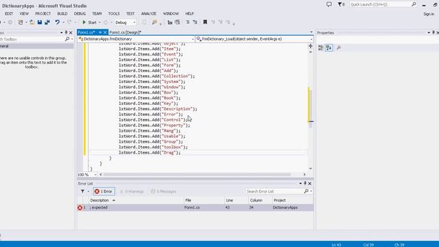 Beginning C# Tutorial 11 How to create a dictionary смотреть онлайн