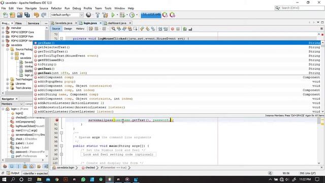 how to implement remember User and password login in java swing смотреть онлайн