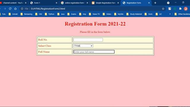 HTML - Taking Advanced Inputs through form | Creating Forms (Part-2) смотреть онлайн