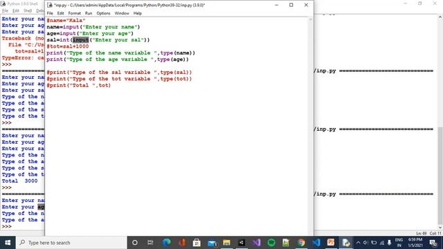 Learning Python in Tamil | Part-24 | PYTHON USER INPUT | INPUT() METHOD смотреть онлайн