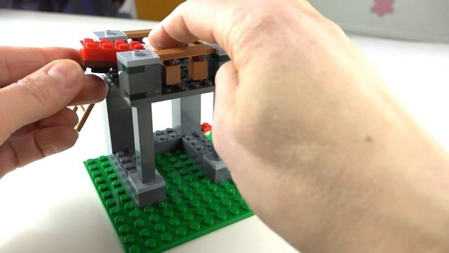 Блочный конструктор Лего Майнкрафт Питомник панд Minecraft - Lego Ферма панд 6+ Детский сад для пан