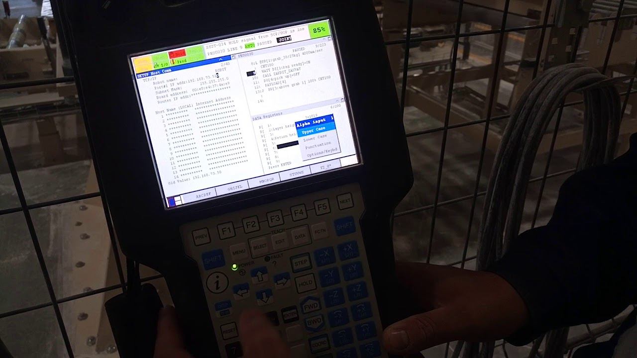 Робот Fanuc - настройка сети TCP_IP смотреть онлайн