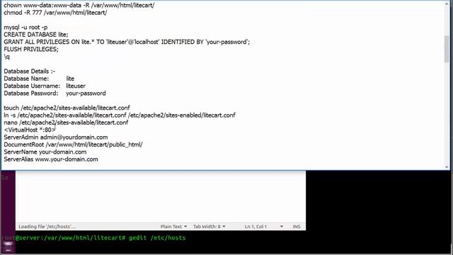 How To install LiteCart with Apache Web Server on Ubuntu Linux смотреть онлайн
