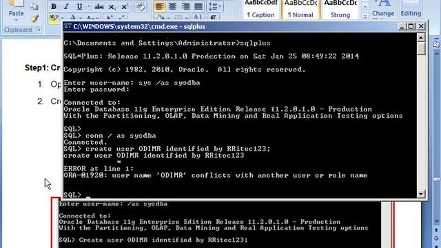 ODI Creating Master Repository 01: RR ITEC , Hyderabad, India смотреть онлайн