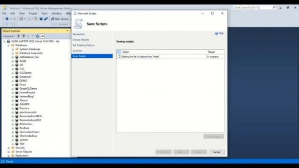 How to Generate Script With Data | Microsoft SQL Server Management Studio 2018