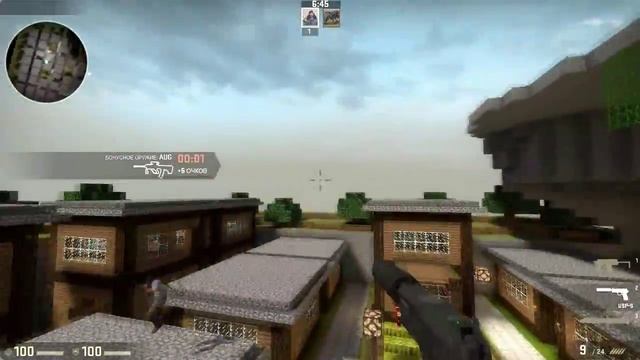 КРУТАЯ КАРТА MINECRAFT В CS:GO смотреть онлайн