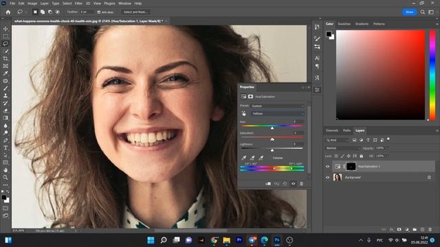 Как отбелить зубы в Фотошопе быстро? Уроки Photoshop для новичков смотреть онлайн