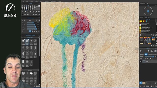Rebelle 6 Tutorial: Canvas and Paper Textures смотреть онлайн