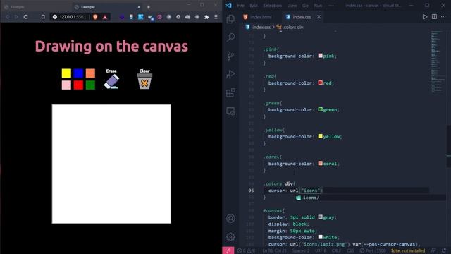 HOW TO DRAW ON THE HTML5 CANVAS WITH CSS AND JAVASCRIPT