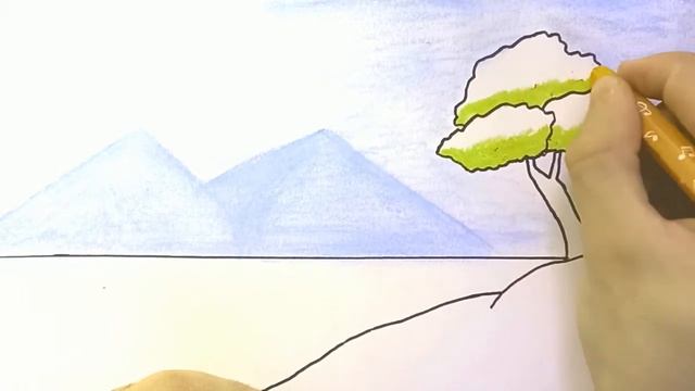 Как нарисовать осень легко/How to draw autumn easily смотреть онлайн