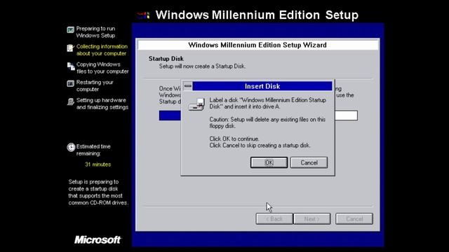 Windows ME (Millennium Edition) Install Tutorial смотреть онлайн