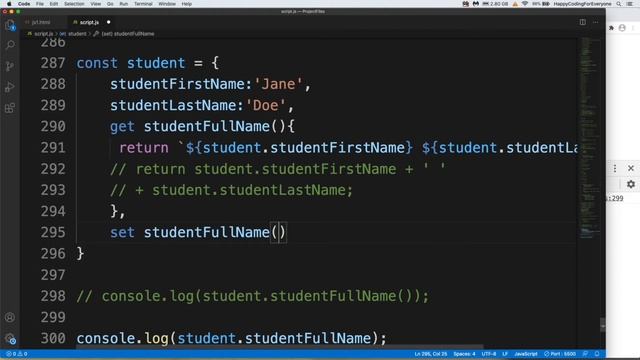 JavaScript Tutorial 20 - JavaScript Getters and Setters - JavaScript Tutorial For Beginners смотреть онлайн