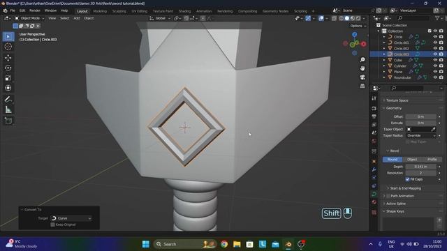 Blender 3.5 - Sword Illustration Tutorial смотреть онлайн