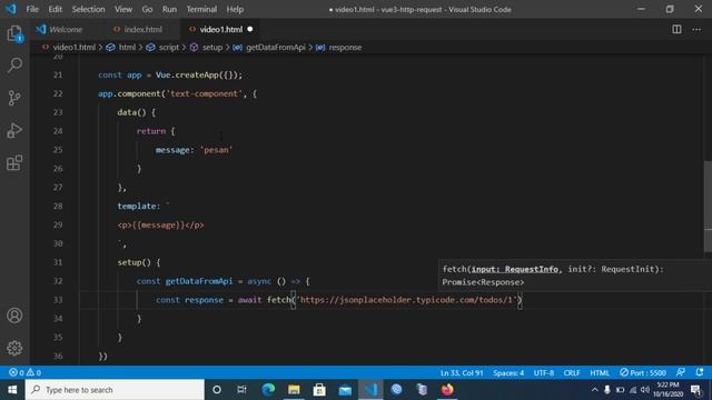 Tutorial mengakses Rest API dengan Vue.js 3 dengan menggunakan composition API смотреть онлайн