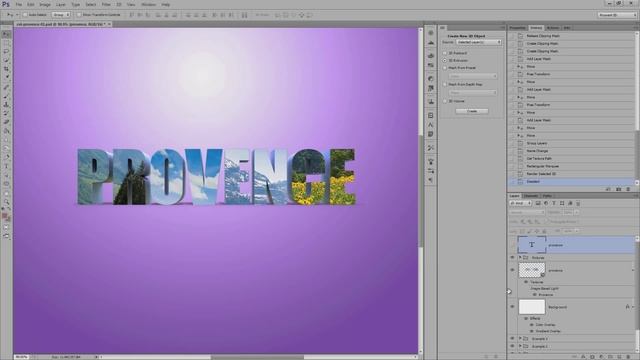 Create a Photographic Collage Framed by 3D Text in Photoshop CS6 Extended смотреть онлайн
