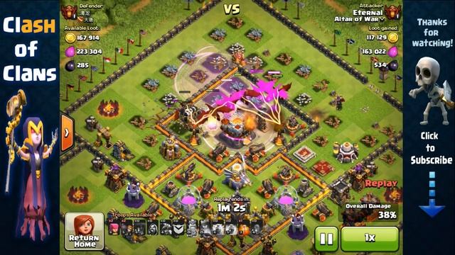 Clash of Clans - TH9 vs TH11 & TH10 - Town Hall 9 Journey to Titan League смотреть онлайн