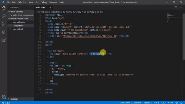 #1. Vuejs Tutorial - Introduction & Setup | Vue.js | Techs'n Arif смотреть онлайн