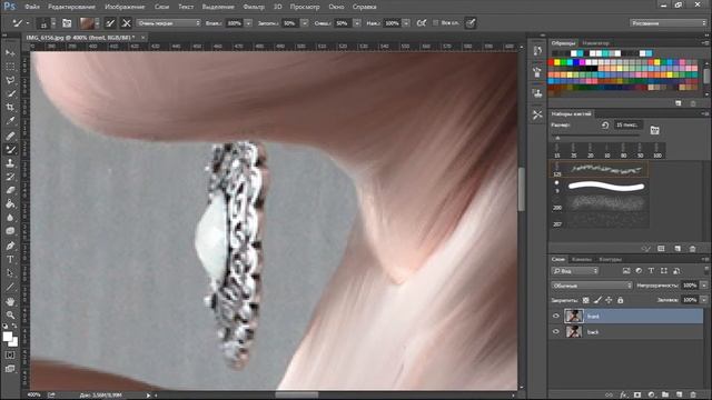 Рисование портрета в Photoshop | Drawing a portrait in Photoshop #1 смотреть онлайн