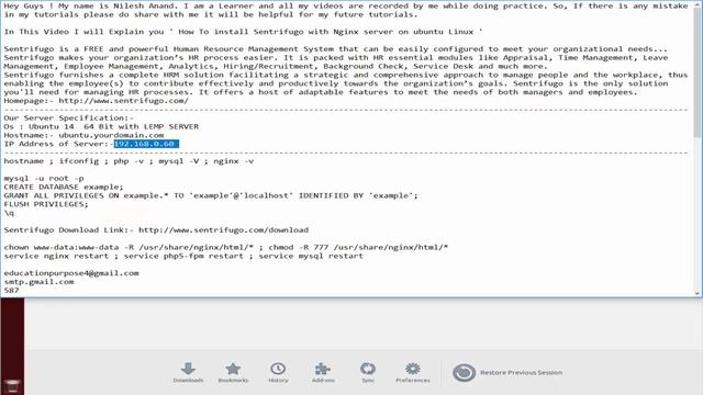 How To install Sentrifugo with Nginx server on ubuntu Linux смотреть онлайн