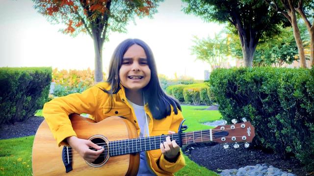 Golden Slumbers - The Beatles - Acoustic Guitar Cover by 9 year old singer-songwriter kid Aiden смотреть онлайн