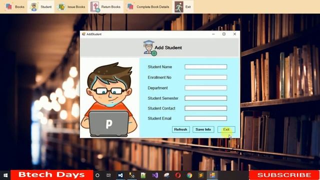 7. Library Management System in C# - Add Student Design and Coding смотреть онлайн