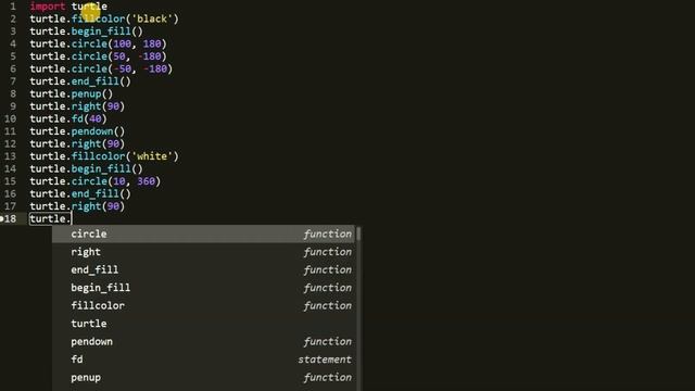 Инь и ян - практики рисования и программирования Python смотреть онлайн