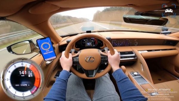 Lexus LC500 максимальная скорость POV
