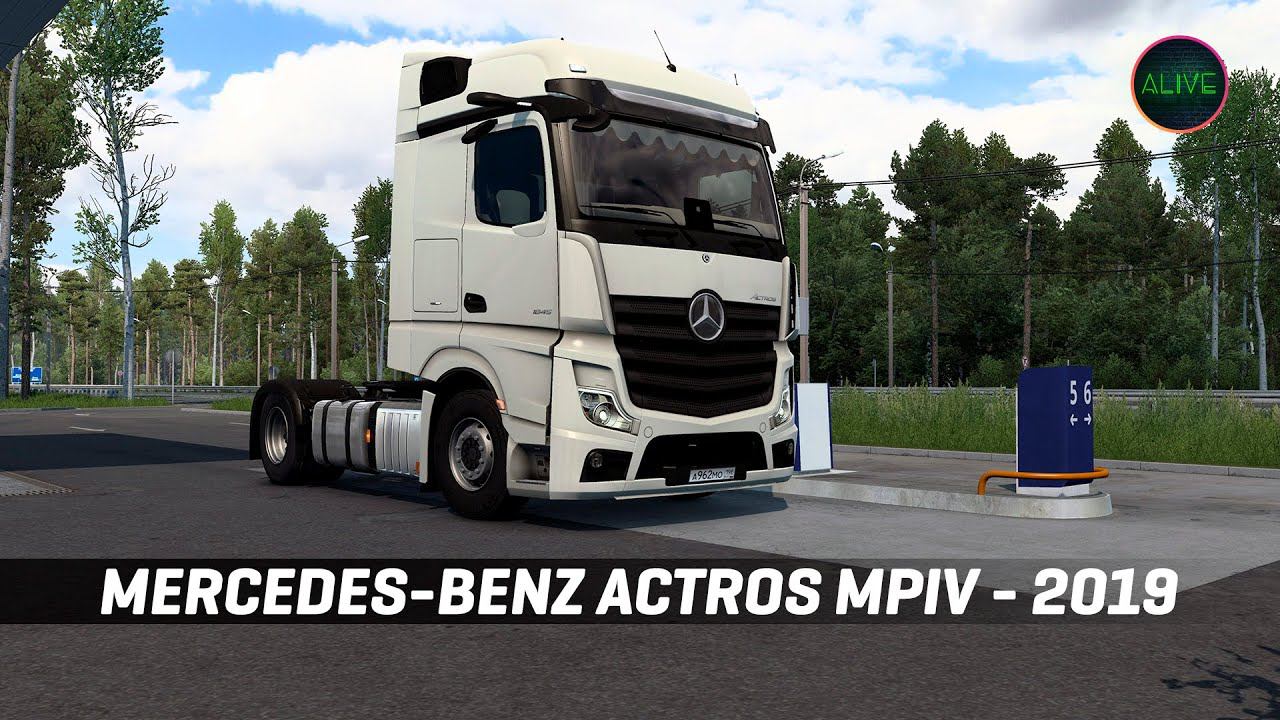 MERCEDES-BENZ ACTROS MP4 2019 - ОБЗОР МОДА ДЛЯ #ETS2 1.47