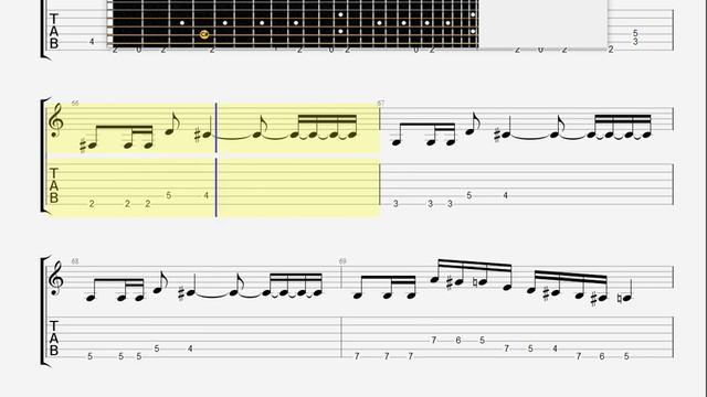 Bloody Ketchup Black Sardins GUITAR 1 TABLATURE смотреть онлайн