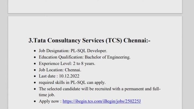 Off Campus Drive 2022 /Accenture /Oracle /Tata Consultancy Services (TCS)/Cognizant Technology.... смотреть онлайн