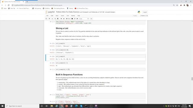Lsn 21 - Python Slice, Enumerate and Zip смотреть онлайн