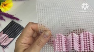 Сумочка для телефона вышита на канве 1 часть