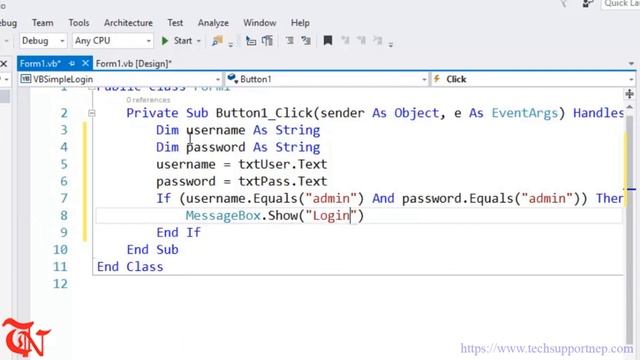 How to Create Simple Login Form in VB.NET Without Connecting to Database? смотреть онлайн